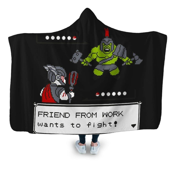 Friendly Foe Hooded Blanket - Adult / Premium Sherpa