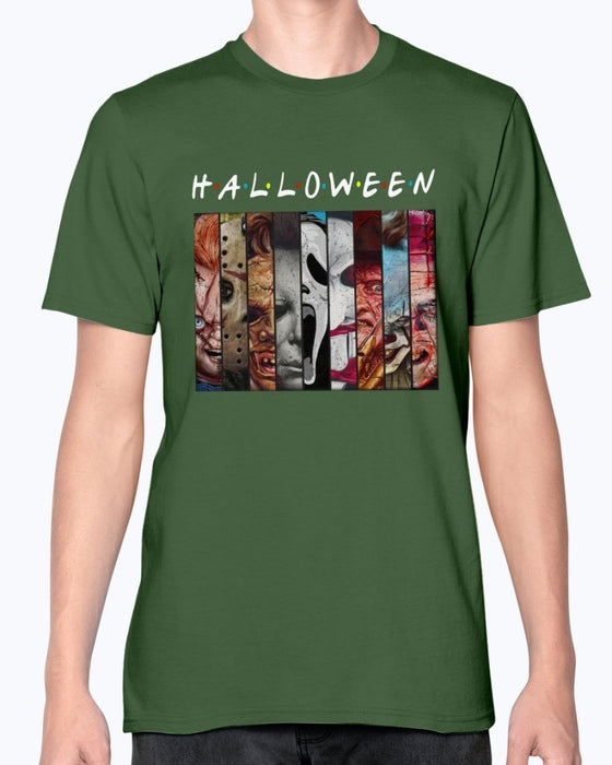 Friends Halloween T-Shirt - Forest Green / S