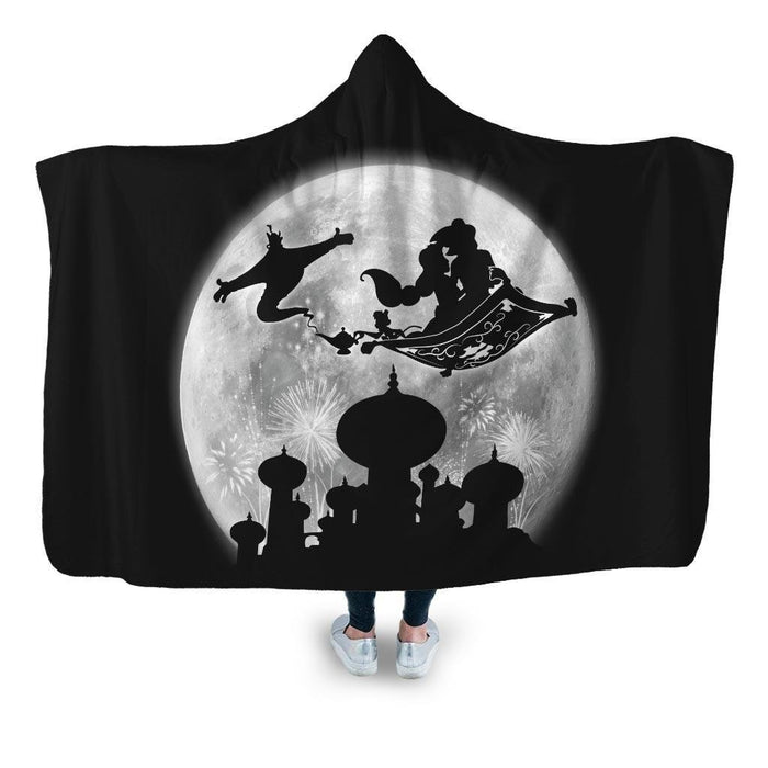 Full Moon Over Agrabah Hooded Blanket - Adult / Premium Sherpa