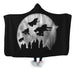Full Moon Over Hogwart Hooded Blanket - Adult / Premium Sherpa