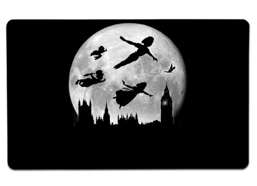 Full Moon Over London Large Mouse Pad