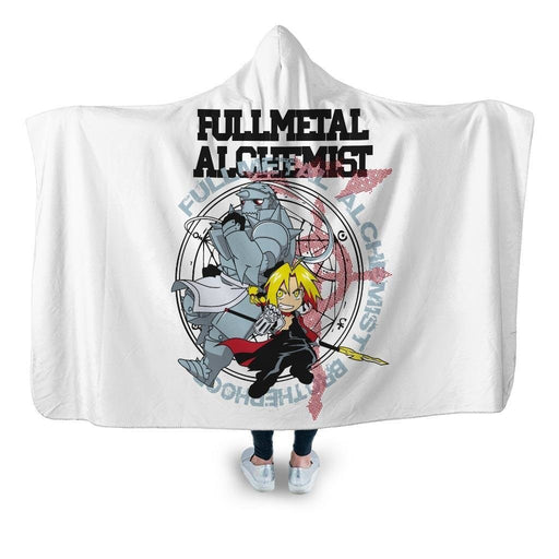 Fullmetal Alchemist Chibi Hooded Blanket - Adult / Premium Sherpa