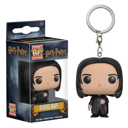 Funko Harry Potter Snape Pocket Pop! Vinyl Figure Key Chain - Black