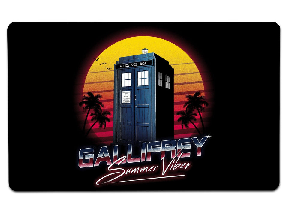 Gallifrey Summer Vibes Large Mouse Pad
