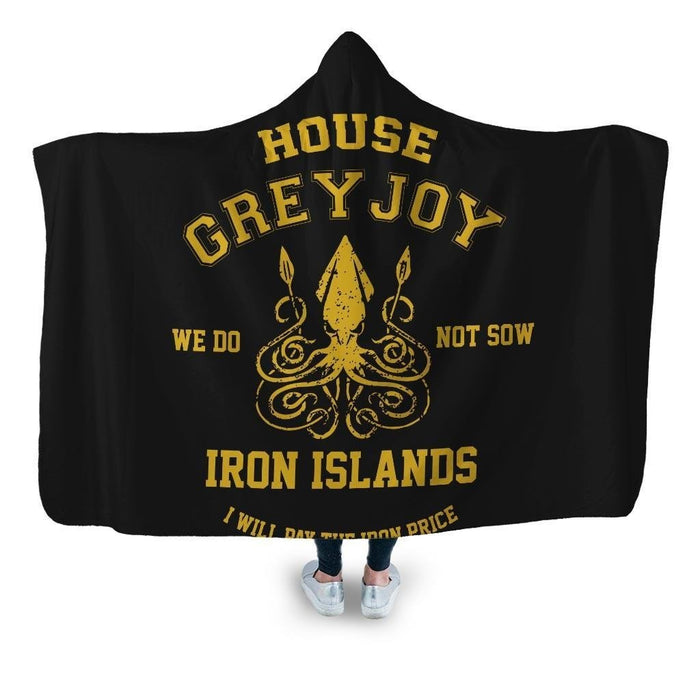 Game Of Thrones House Grey Joy Hooded Blanket - Adult / Premium Sherpa
