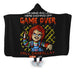 Game Over Cp2 Death Hooded Blanket - Adult / Premium Sherpa