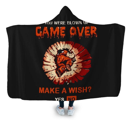 Game Over Yamcha Hooded Blanket - Adult / Premium Sherpa