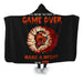 Game Over Yamcha Hooded Blanket - Adult / Premium Sherpa