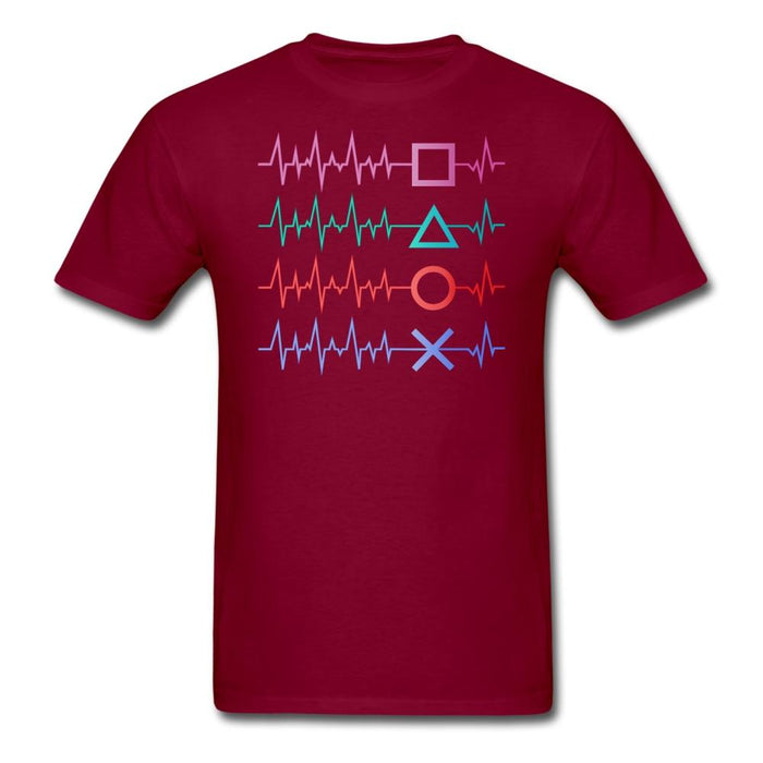 Gamer Heart Beat Unisex Classic T-Shirt - burgundy / S