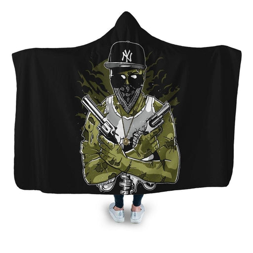 Gangsta Zombie Hooded Blanket - Adult / Premium Sherpa