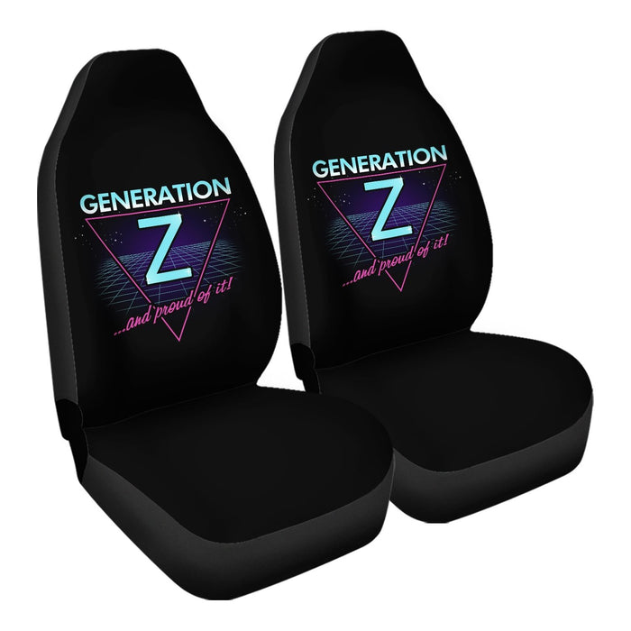 Gen Z And Proud of It Car Seat Covers - One size