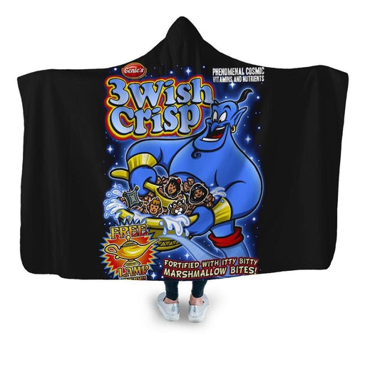 Genie Cereal Design Hooded Blanket - Adult / Premium Sherpa