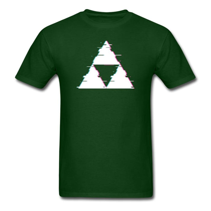 Glitch Triforce Unisex Classic T-Shirt - forest green / S