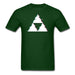 Glitch Triforce Unisex Classic T-Shirt - forest green / S