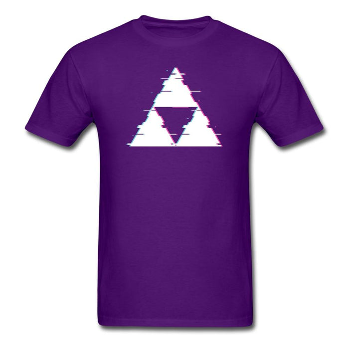 Glitch Triforce Unisex Classic T-Shirt - purple / S