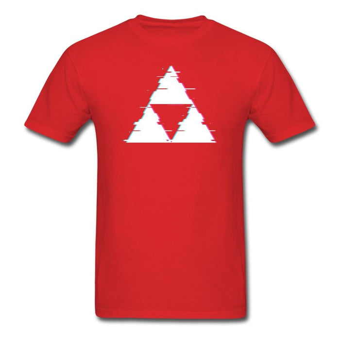 Glitch Triforce Unisex Classic T-Shirt - red / S