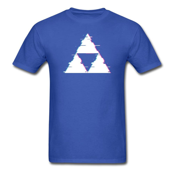 Glitch Triforce Unisex Classic T-Shirt - royal blue / S