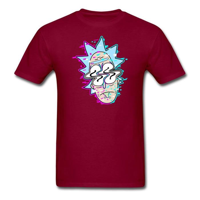 Glitchy Rick Unisex Classic T-Shirt - burgundy / S