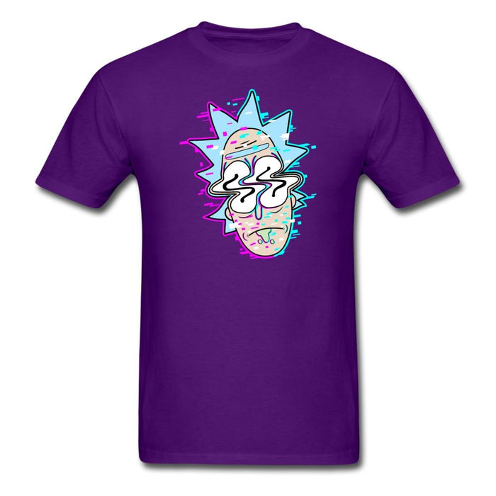 Glitchy Rick Unisex Classic T-Shirt - purple / S