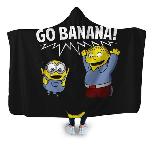 Go Banana! Hooded Blanket - Adult / Premium Sherpa