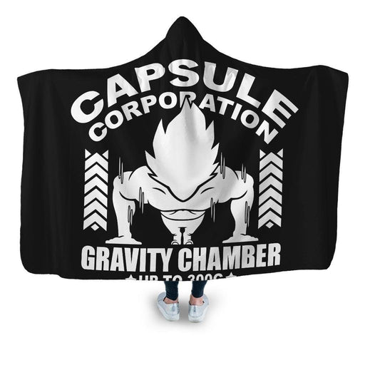 Goku Gravity Gym Hooded Blanket - Adult / Premium Sherpa