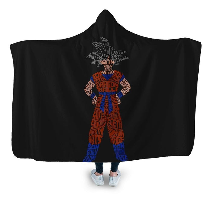 Goku Hooded Blanket - Adult / Premium Sherpa