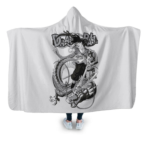 Goku X Shenlon Hooded Blanket - Adult / Premium Sherpa