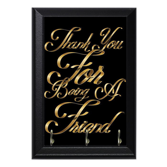 Golden Friends Wall Plaque Key Holder - 8 x 6 / Yes