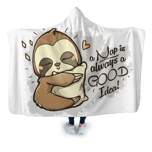 Good Idea Hooded Blanket - Adult / Premium Sherpa