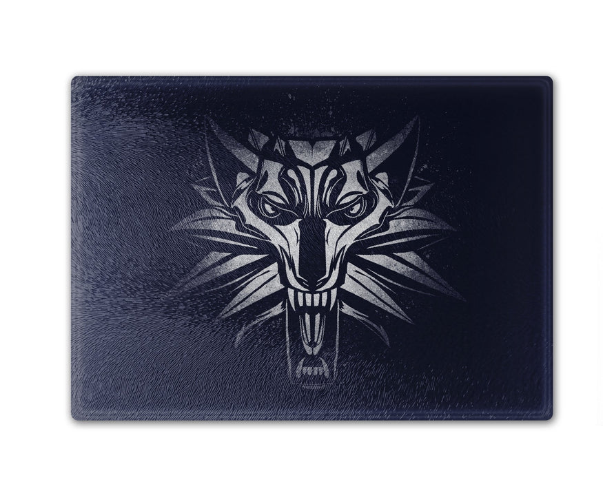 Graffiti White Wolf Cutting Board