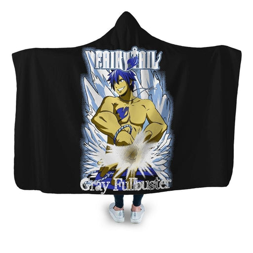 Gray Fullbuster Hooded Blanket - Adult / Premium Sherpa