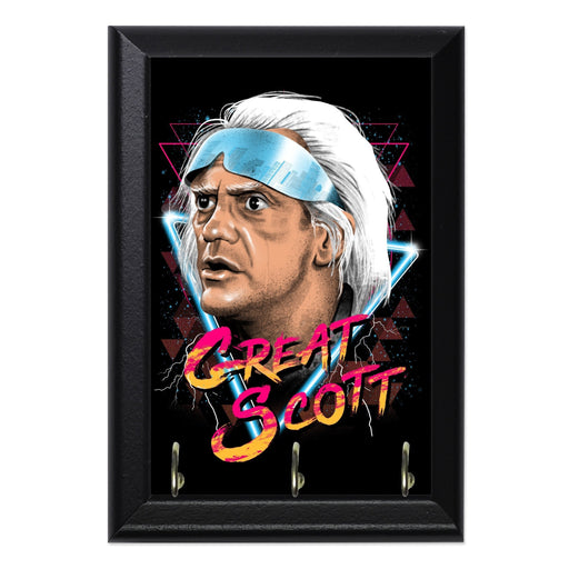 Great Scott Wall Plaque Key Holder - 8 x 6 / Yes