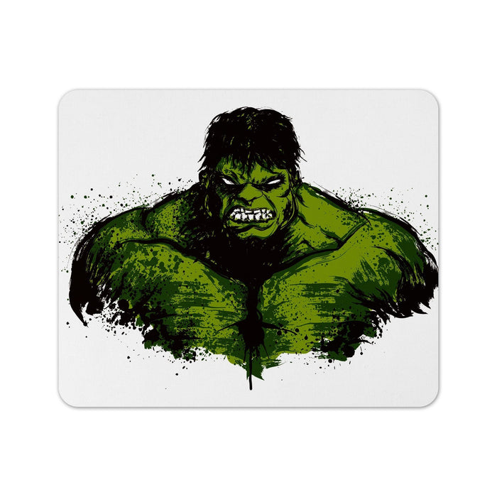 Green Fury Mouse Pad