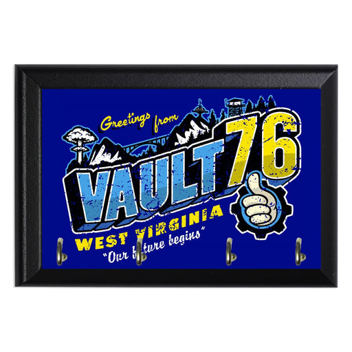Greetings from W V Vault Key Hanging Wall Plaque - 8 x 6 / Yes