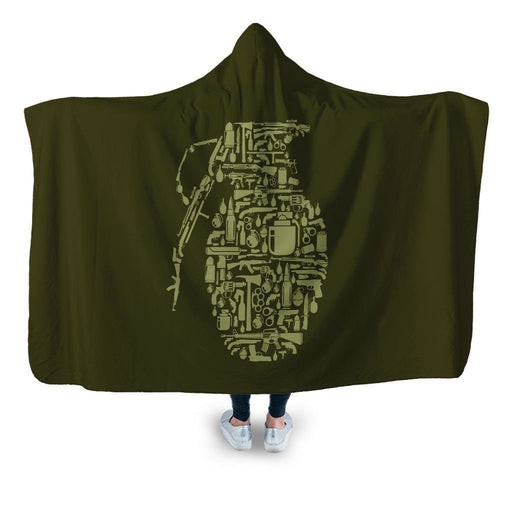 Grenade Hooded Blanket - Adult / Premium Sherpa