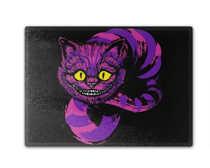 Grinning Like A Cheshire Cat Purple Cutting Board