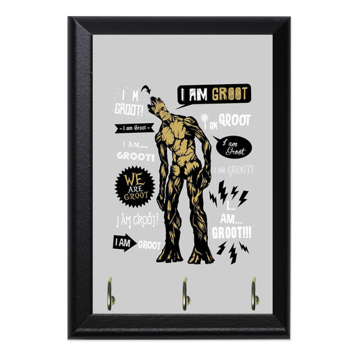 Groot Famous Quotes Key Hanging Wall Plaque - 8 x 6 / Yes
