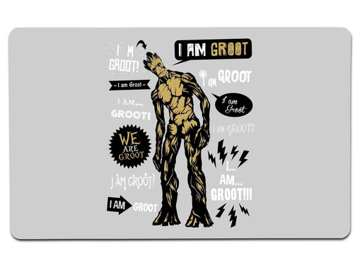Groot Famous Quotes Large Mouse Pad