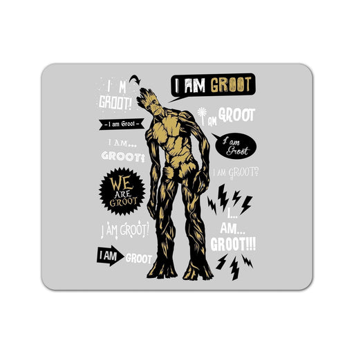Groot Famous Quotes Mouse Pad