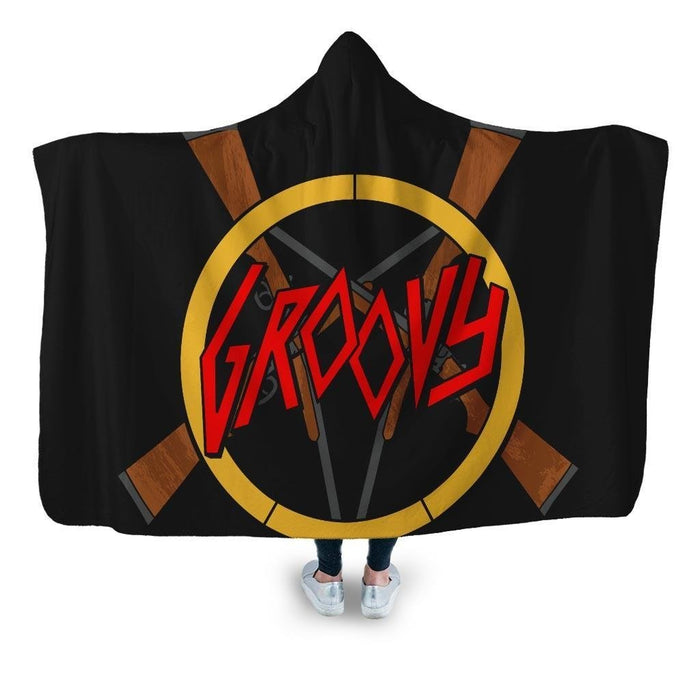 Groovy Demon Slayer Hooded Blanket - Adult / Premium Sherpa