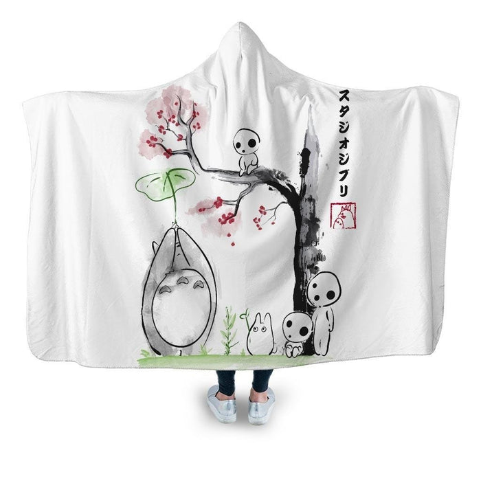 Growing Trees Sumie Hooded Blanket - Adult / Premium Sherpa