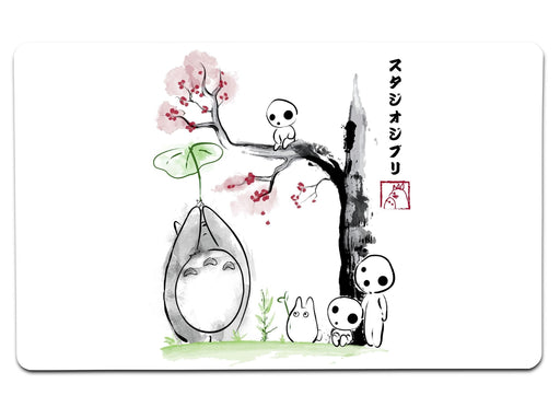 Growing Trees Sumie Tee Public Large Mouse Pad