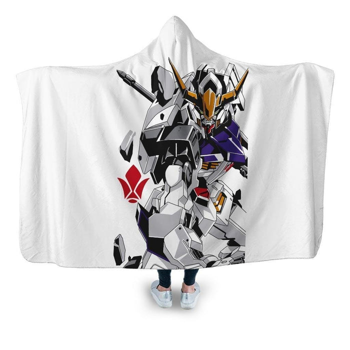 Gundam Barbatos Hooded Blanket - Adult / Premium Sherpa