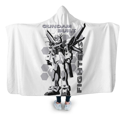 Gundam Build Fighter Hooded Blanket - Adult / Premium Sherpa