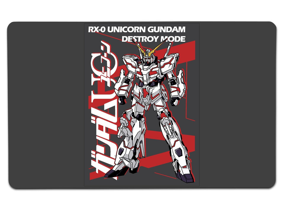 Gundam Unicorn Destroy Mode Ii Large Mouse Pad