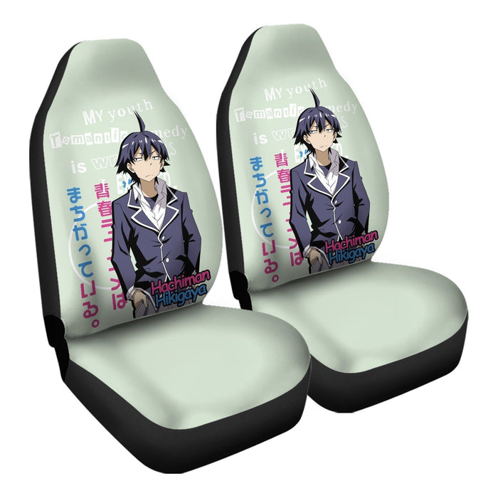 Hachiman Hikigaya Car Seat Covers - One size