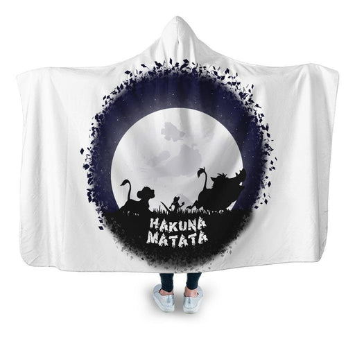 Hakuna Matata Hooded Blanket - Adult / Premium Sherpa