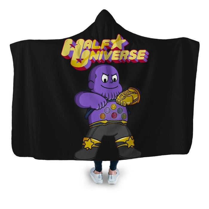 Half Universe Hooded Blanket - Adult / Premium Sherpa