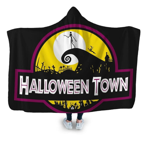 Halloween Town Hooded Blanket - Adult / Premium Sherpa