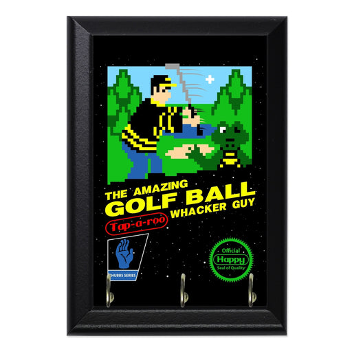 Happy Golf Wall Plaque Key Holder - 8 x 6 / Yes